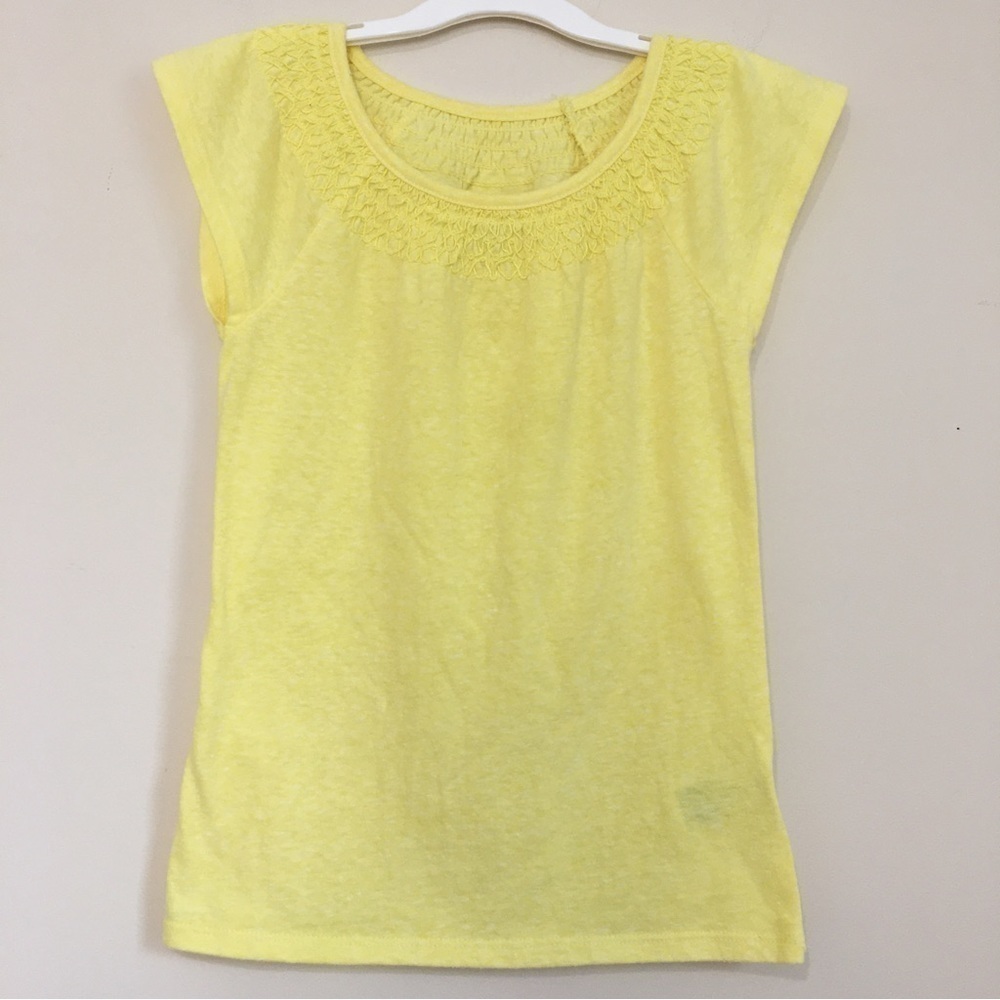 CIRCO little girls Tee yellow crew neck short sleeve T-shirt